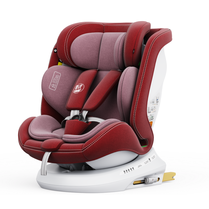 BUF BOOF® Scaun Auto P100 i-Size R129 Rotativ 360° ISOFIX 40–150 cm (0–36 kg) Red