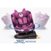 BUF BOOF® Scaun Auto P100 i-Size R129 Rotativ 360° ISOFIX 40–150 cm (0–36 kg) UrsPurple