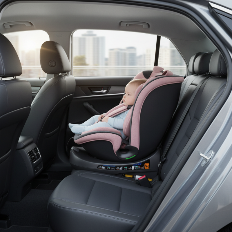BUF BOOF® B-Joy DELUXE i-Size 40–150 cm Scaun Auto Copii, ISOFIX, Rotativ 360°, Reclinare 155°, Poziție Somn, PinkDOG