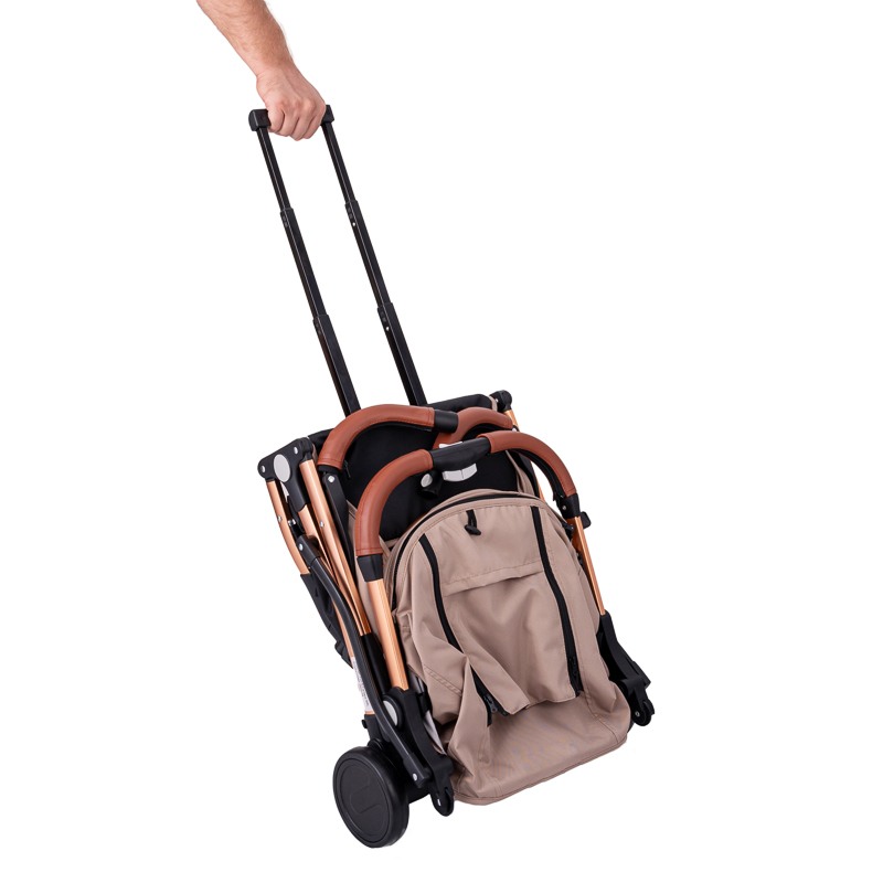 Carucior sport usor S-16 Brown 0- 36 luni 180 grade inclinare deplasabil ca troler in varianta pliata