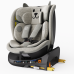 BUF BOOF® B-Joy DELUXE i-Size 40–150 cm Scaun Auto Copii, ISOFIX, Rotativ 360°, Reclinare 155°, Poziție Somn, LightGreyCAT