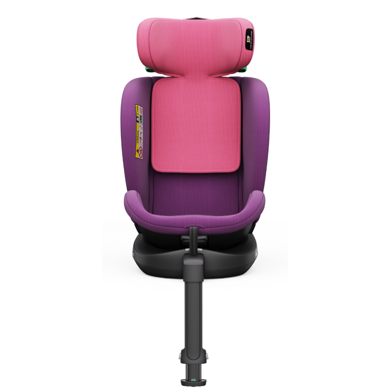 Scaun auto N17 Fix iSize BUF BOOF® ISOFIX Rotativ 360 Picior Fixare Pozitie Somn 165 grade 40-150 cm UnicornPink