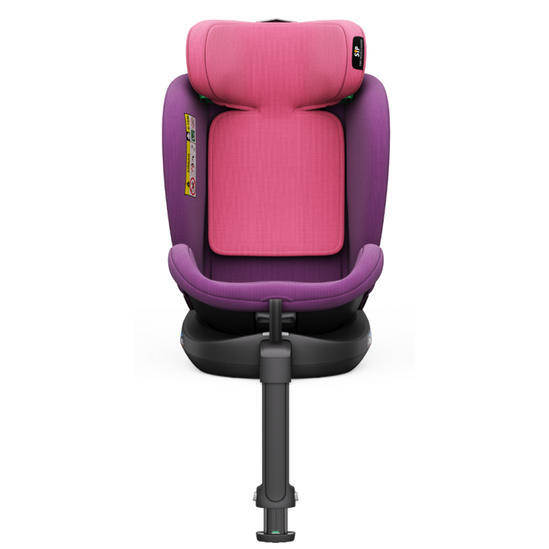 Scaun auto N17 Fix iSize BUF BOOF® ISOFIX Rotativ 360 Picior Fixare Pozitie Somn 165 grade 40-150 cm UnicornPink