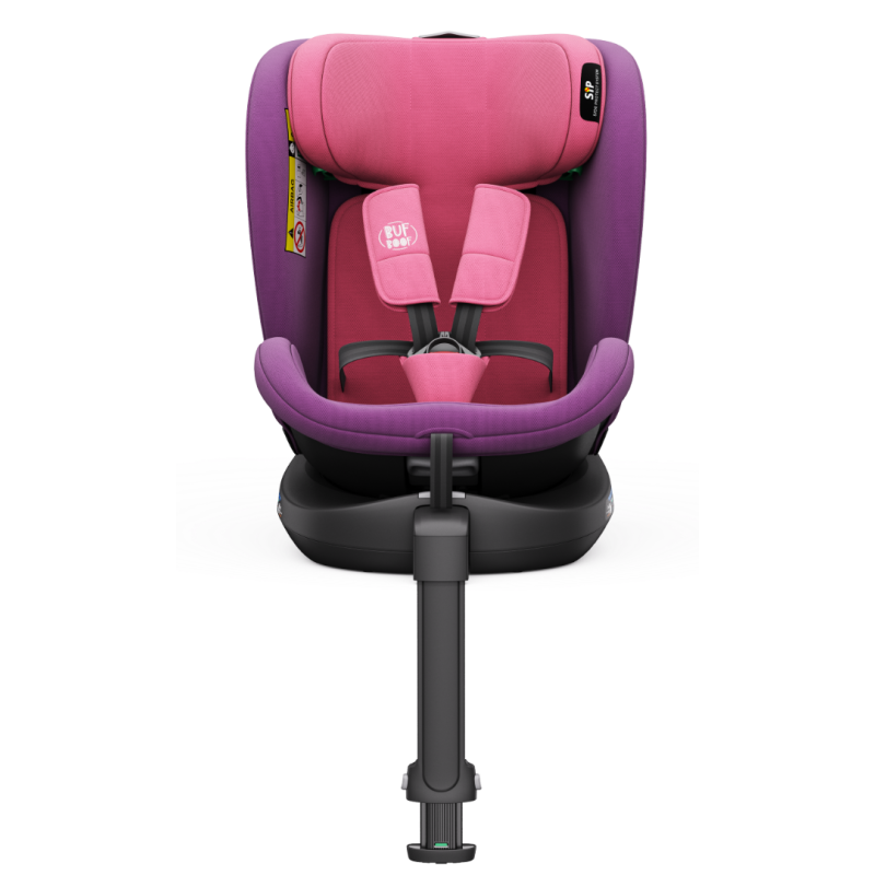 Scaun auto N17 Fix iSize BUF BOOF® ISOFIX Rotativ 360 Picior Fixare Pozitie Somn 165 grade 40-150 cm UnicornPink