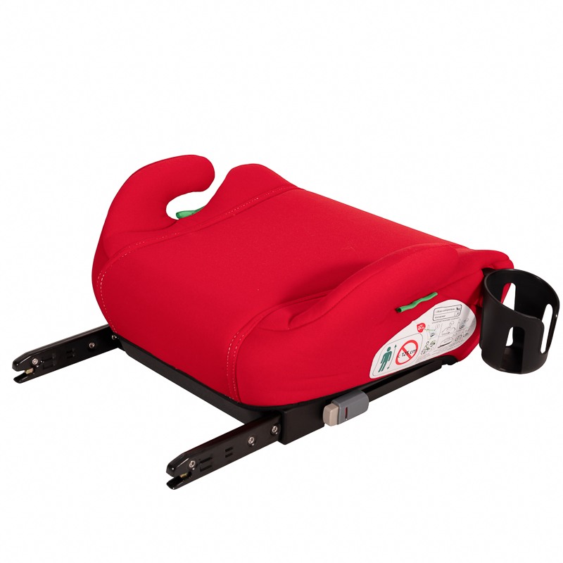 Inaltator auto cu Isofix BUF BOOF iSize Hero, omologat R129, 125-150 cm sau 22-36 kg, Rosu