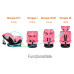 Scaun Auto Saphir DELUXE BUF BOOF iSIZE UnicornPink cu Isofix pozitie somn 165 grade rotativ 360 grade 40-150 cm