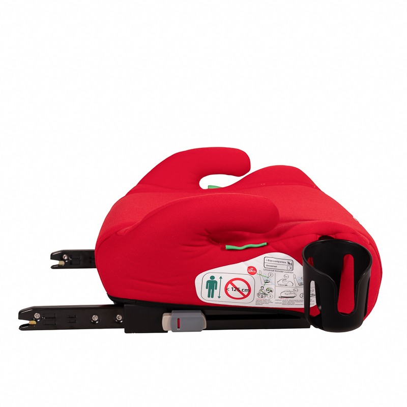 Inaltator auto cu Isofix BUF BOOF iSize Hero, omologat R129, 125-150 cm sau 22-36 kg, Rosu