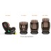 Scaun auto Platinum Deluxe i-Size Buf Boof cu isofix rotativ 360 grade Top Tether SIPS 40-150 cm 0-36 kg Coffee