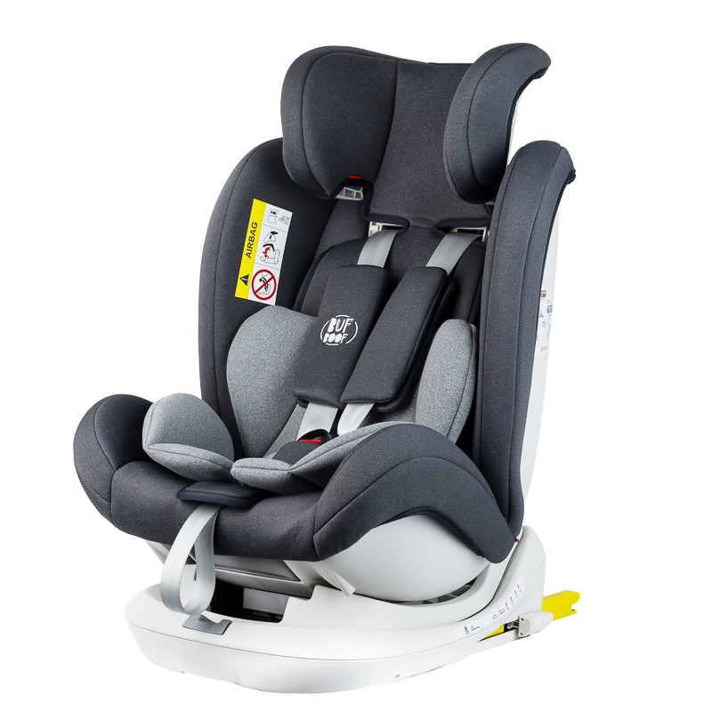 Scaun Auto SKY DELUXE BUF BOOF Grey cu Isofix cu pozitie somn rotativ 360 pentru 0 36 kg