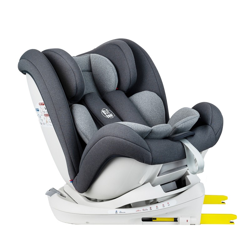 Scaun Auto SKY DELUXE BUF BOOF Grey cu Isofix cu pozitie somn rotativ 360 pentru 0 36 kg