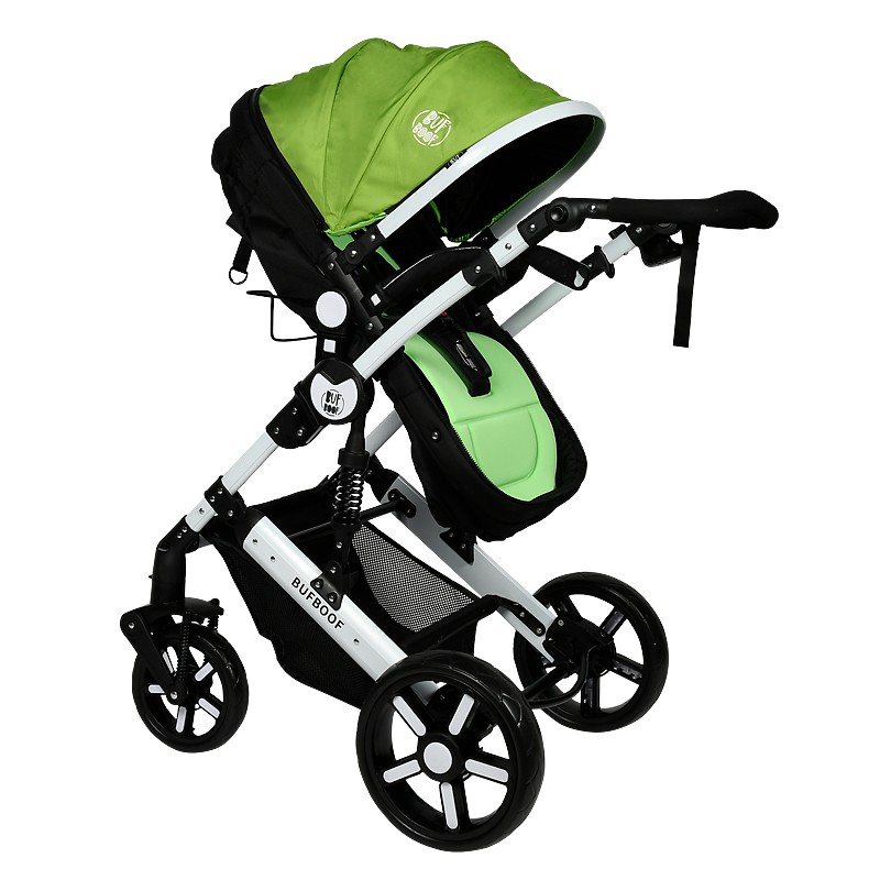 Carucior 2 in 1 reversibil X2 Green 0 36 luni BUF BOOF