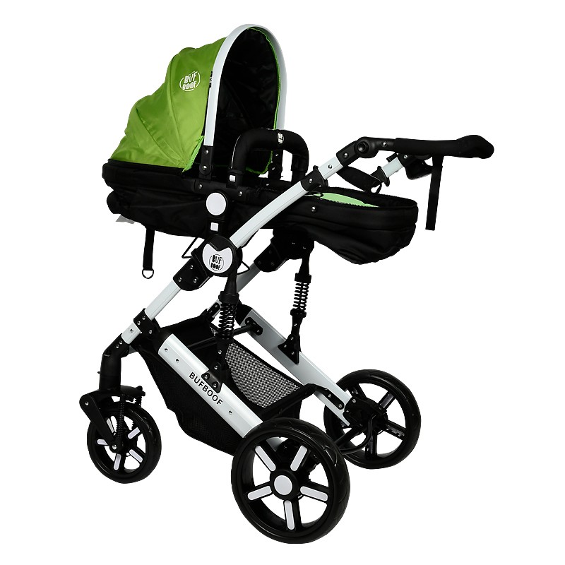 Carucior 2 in 1 reversibil X2 Green 0 36 luni BUF BOOF