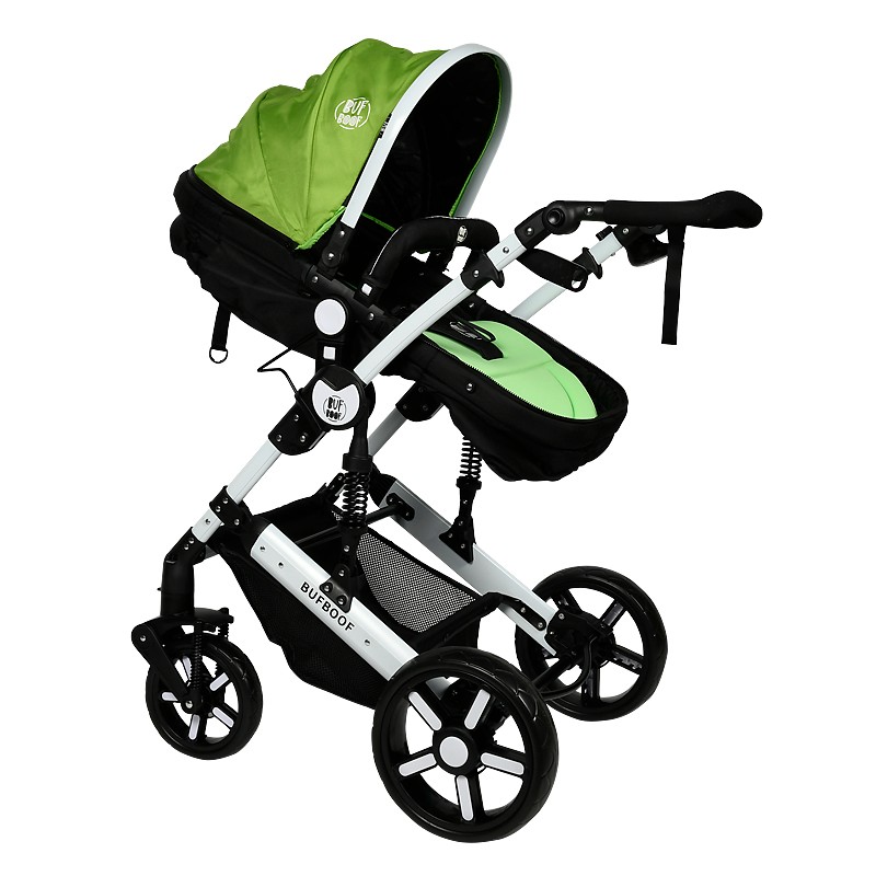 Carucior 2 in 1 reversibil X2 Green 0 36 luni BUF BOOF