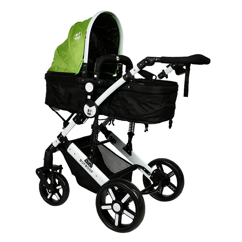 Carucior 2 in 1 reversibil X2 Green 0 36 luni BUF BOOF