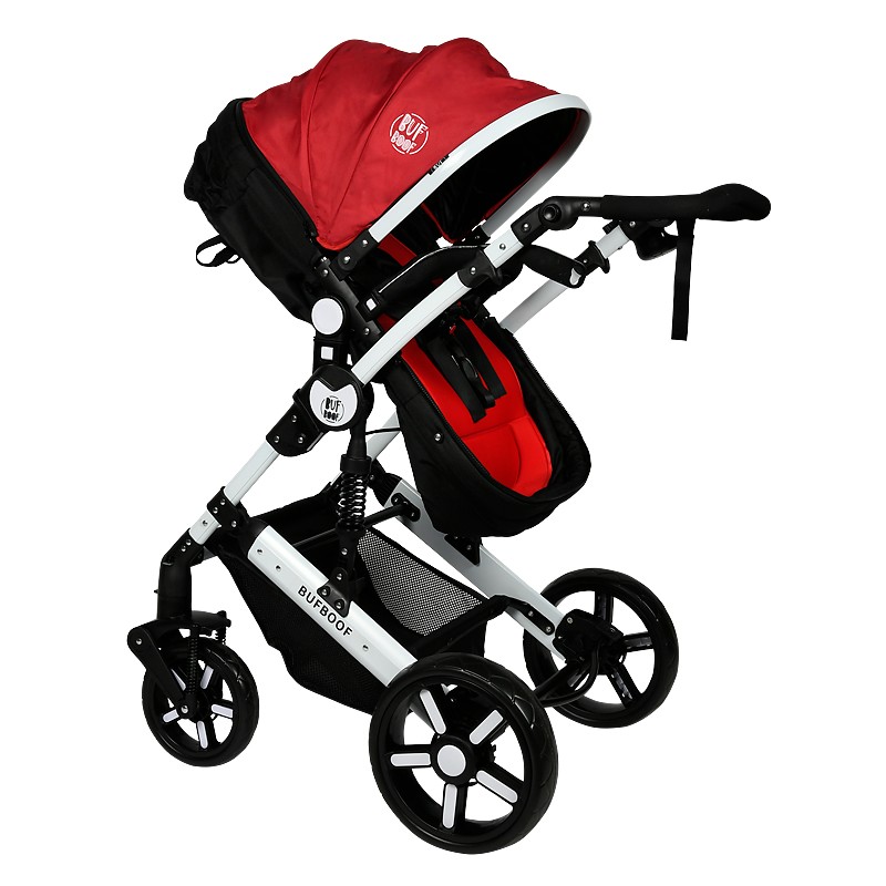 Carucior 2 in 1 reversibil X2 BUF BOOF Red 0 36 luni