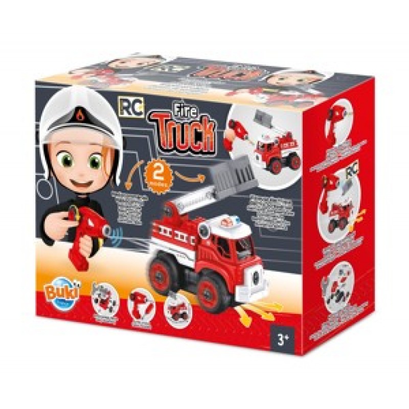 Set constructie Camion Pompieri cu radiocomanda Buki