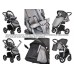 Carucior 3 in 1 Baby Merc Q9 177C Cadru Alb Carucior 3 in 1 Baby Merc Q9 177C Cadru Alb