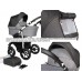 Carucior 3 in 1 Baby Merc Q9 177C Cadru Alb Carucior 3 in 1 Baby Merc Q9 177C Cadru Alb