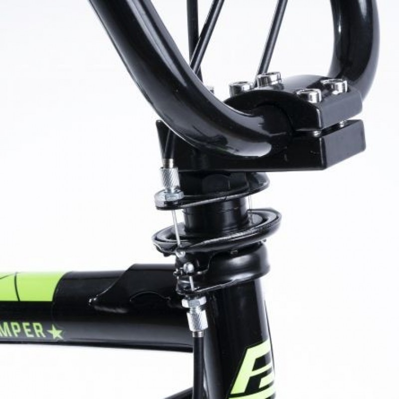 Bicicleta BMX Roti 20 Inch Frane CBrake Carpat Jumper C2017A Cadru Negru cu Design Verde