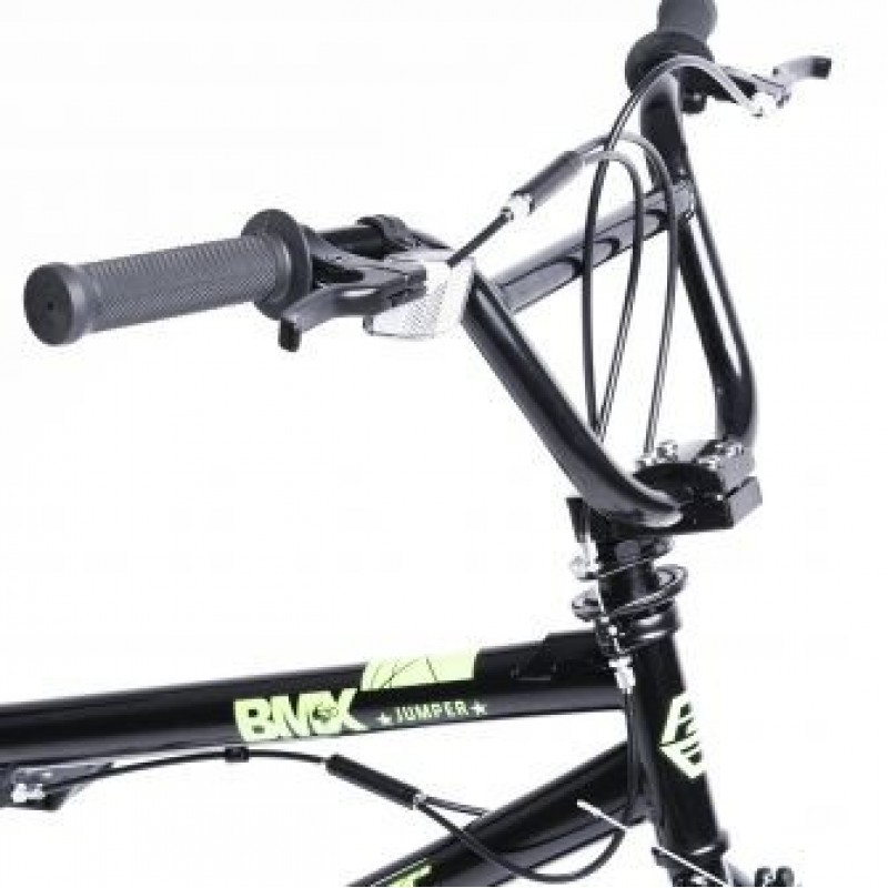 Bicicleta BMX Roti 20 Inch Frane CBrake Carpat Jumper C2017A Cadru Negru cu Design Verde