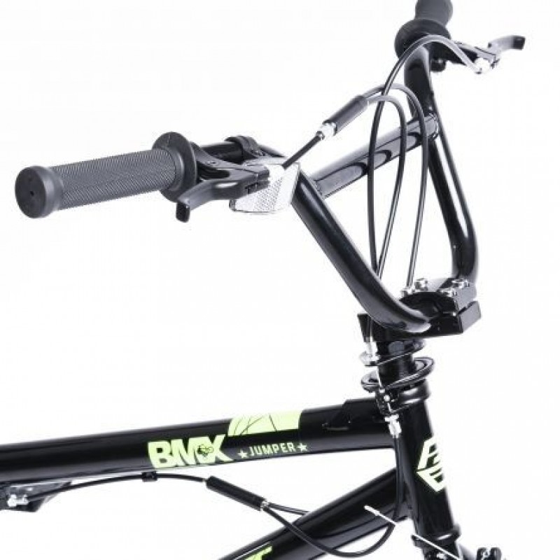 Bicicleta BMX Roti 20 Inch Frane CBrake Carpat Jumper C2017A Cadru Negru cu Design Verde