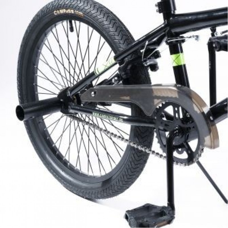 Bicicleta BMX Roti 20 Inch Frane CBrake Carpat Jumper C2017A Cadru Negru cu Design Verde