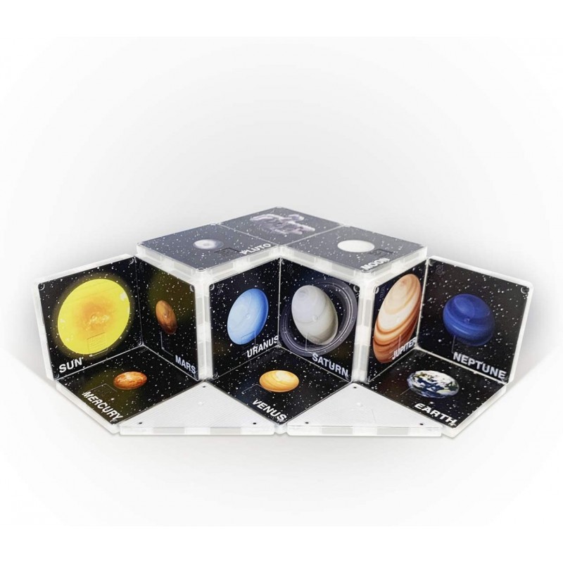 Set de constructie piese magnetice CreateOn Magna Tiles Racheta 24 piese