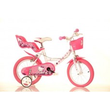Bicicleta Hello Kitty Dino Bikes diametrul de 14 Bicicleta Hello Kitty Dino Bikes diametrul de 14