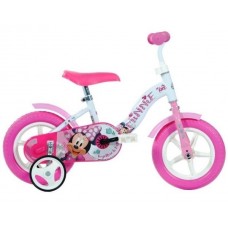 Bicicleta 10 cu maner pentru parinti Minnie Mouse Dino Bikes