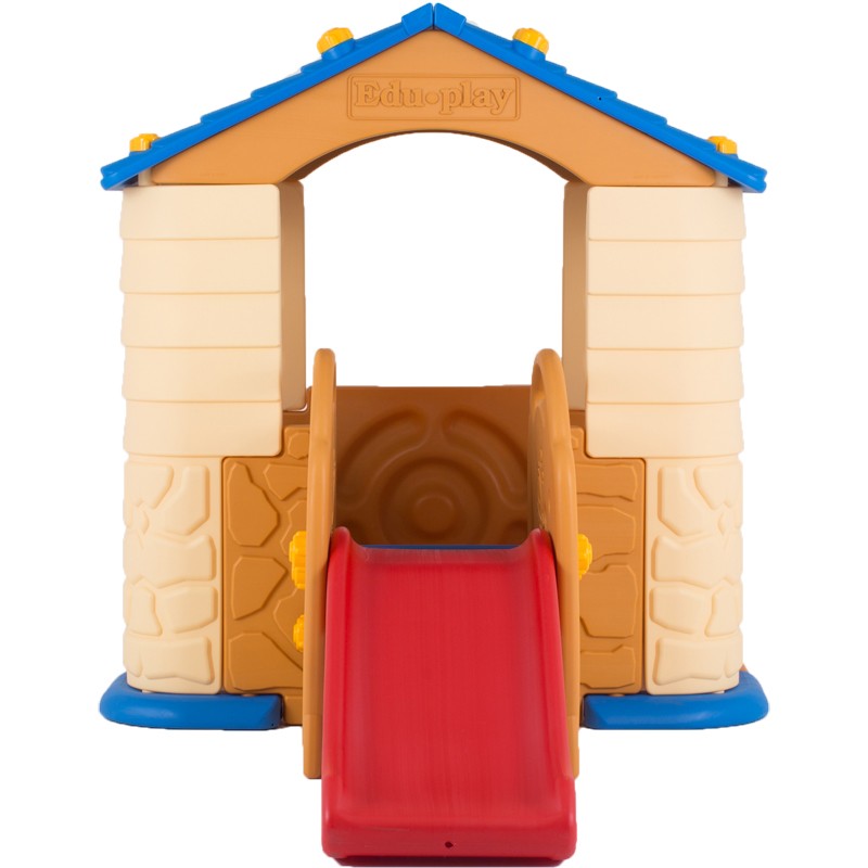 Casuta copii 2 in 1 deluxe cu tobogan Edu Play