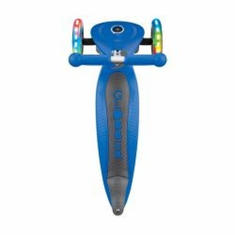 Trotineta Globber Junior pliabila cu lumini culoare albastra