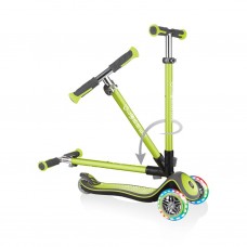 Trotineta pliabila Globber Elite Deluxe Lights Verde