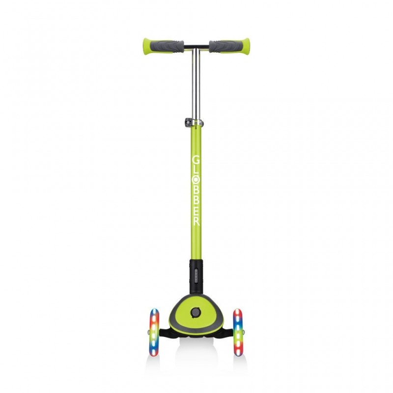 Trotineta pliabila Globber Elite Deluxe Lights Verde