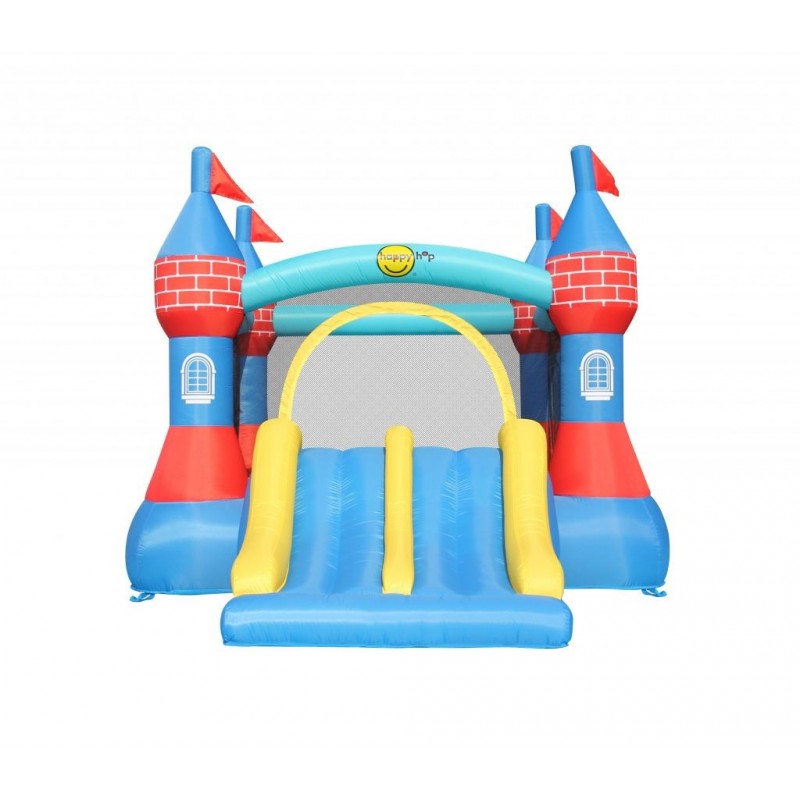 Saltea gonflabila castel cu tobogan dublu Happy Hop