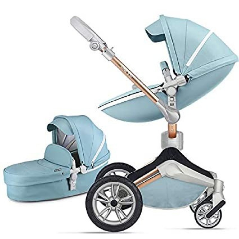 Carucior Copii Hot Mom 360 Blue 2 in 1 varsta intre 0 si 36 de luni alegerea perfecta pentru voi: design modern elegant si confortabil
