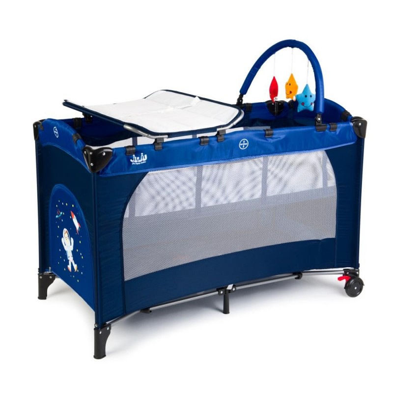 Patut pliant 2 niveluri Juju Sleepy Baby Space Adventure