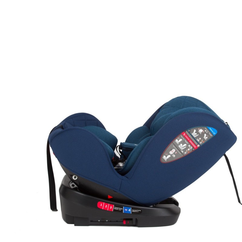 Scaun auto cu isofix Juju 0 36 kg Total rotativ 360 Albastru