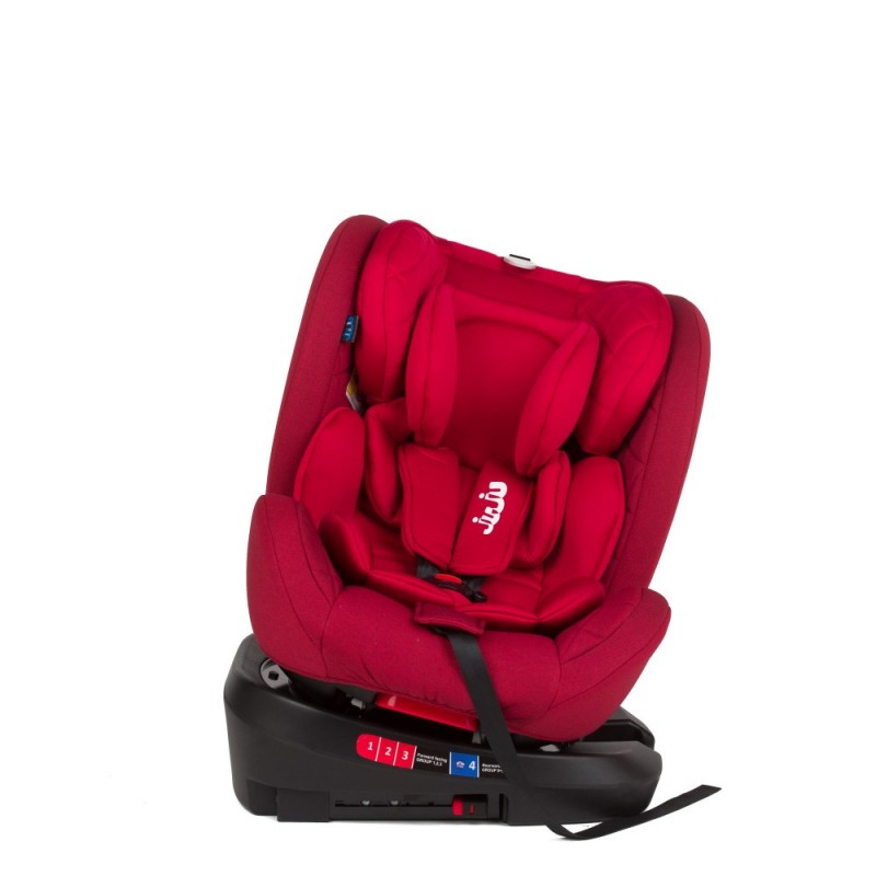 Scaun auto cu isofix Juju 0 36 kg Total rotativ 360 Rosu