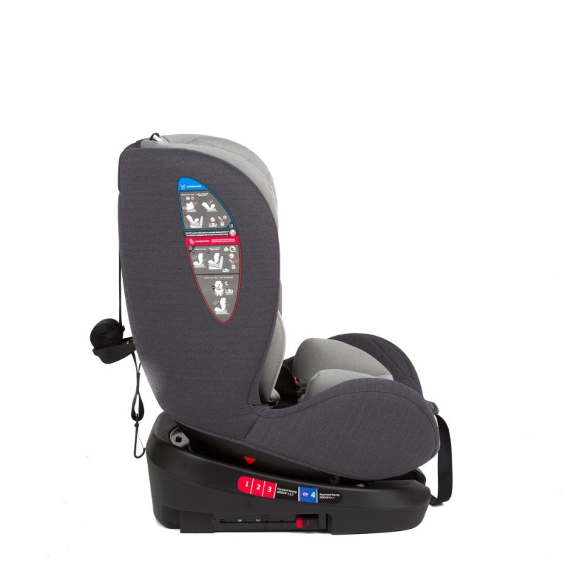 Scaun auto cu isofix Juju 0 36 kg Total rotativ 360 Gri