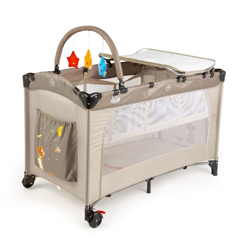 Patut pliant 2 niveluri Juju Sleepy Baby Sweet Dreams