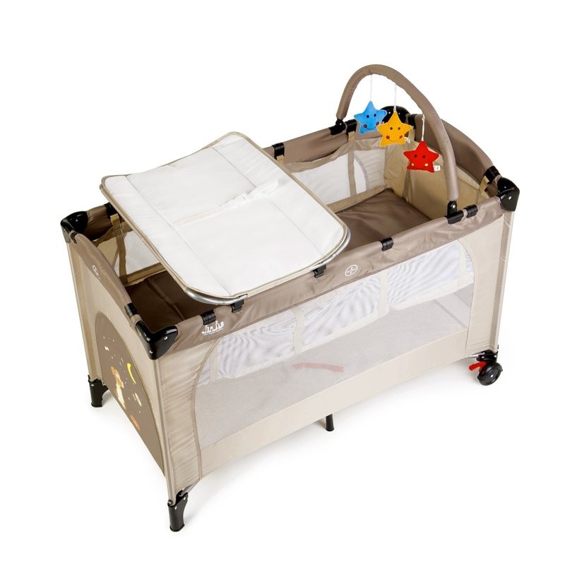 Patut pliant 2 niveluri Juju Sleepy Baby Sweet Dreams