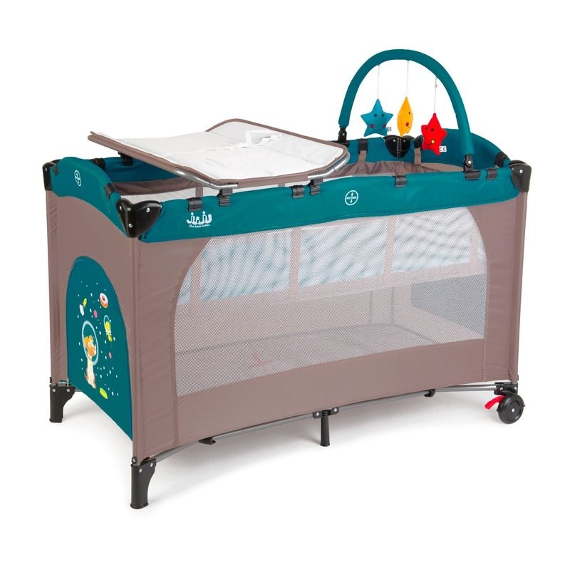 Patut pliant 2 niveluri Sleepy Baby Space Doggy