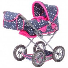 Carucior 2 in 1 pentru papusi Ruby Star Blue Knorrtoys