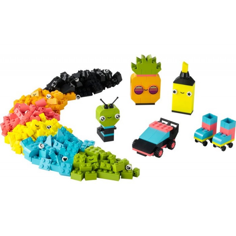 Distractie creativa in culori Neon LEGO Classic 11027