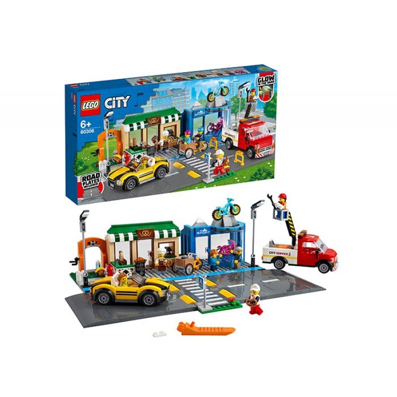 Lego City 533 piese Strada magazinelor 60306
