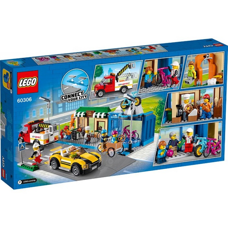 Lego City 533 piese Strada magazinelor 60306