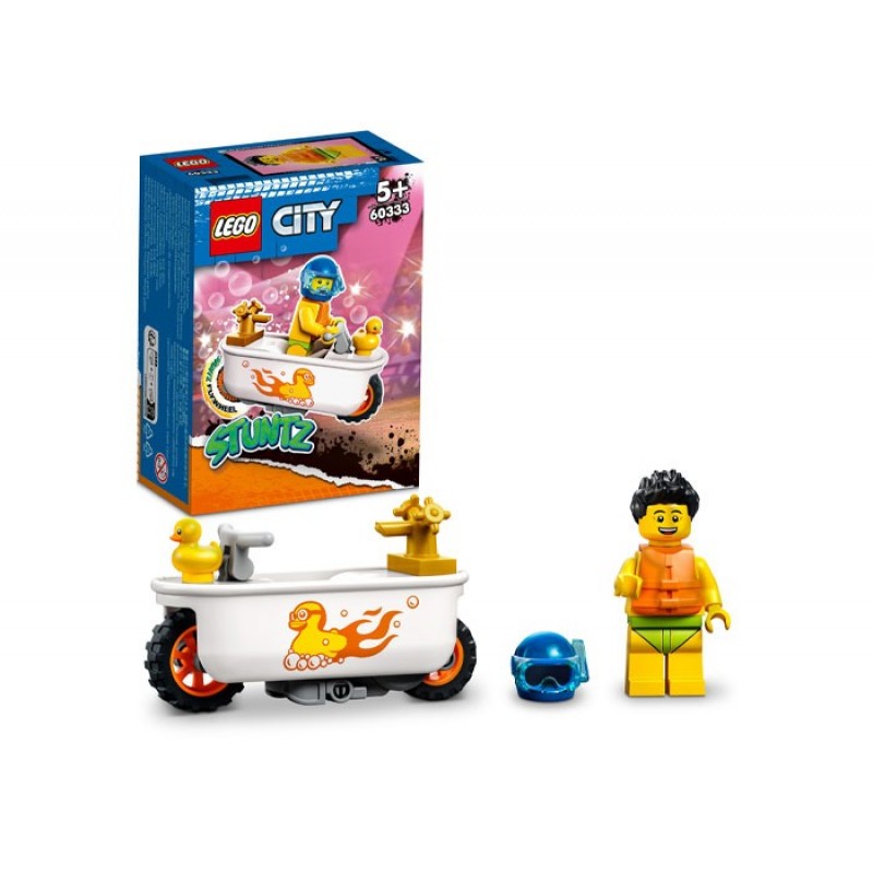 Motocicleta de cascadorii cu cada LEGO City 60333