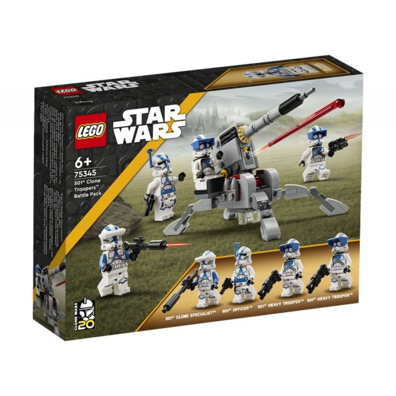 Pachet de lupta Clone Troopers divizia 501 LEGO Star Wars 75345