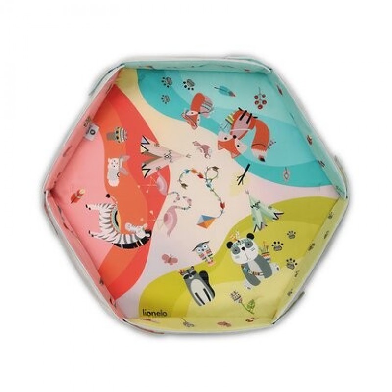 Lionelo Salteluta interactiva Jenny cu jucarii 130x130 cm Multicolor