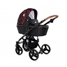 Carucior Set Rimini cos landou separat Ruby Red Black Lorelli